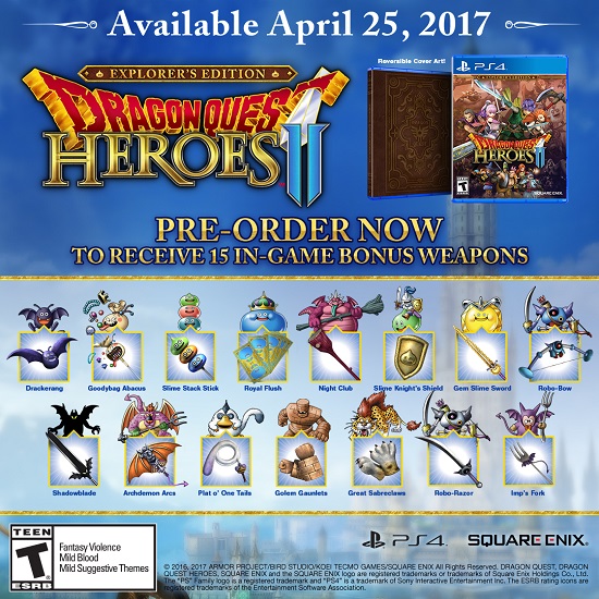 Αποτέλεσμα εικόνας για Dragon Quest Heroes II Explorer Edition PS4