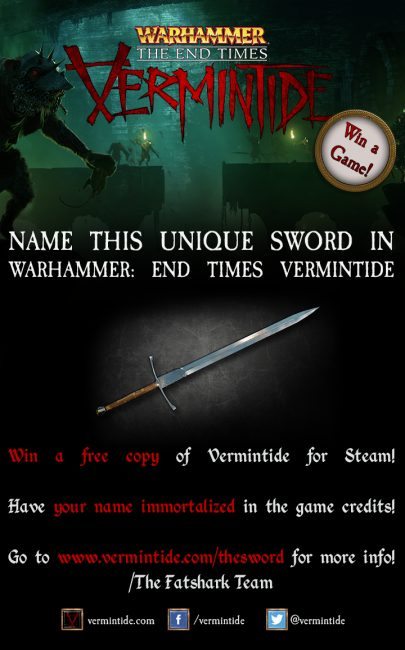 Help Name the Great Sword in Warhammer: End Times Vermintide