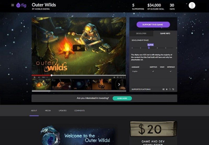 Fig the New Crowdfunding Platform for Gamers Has Launched