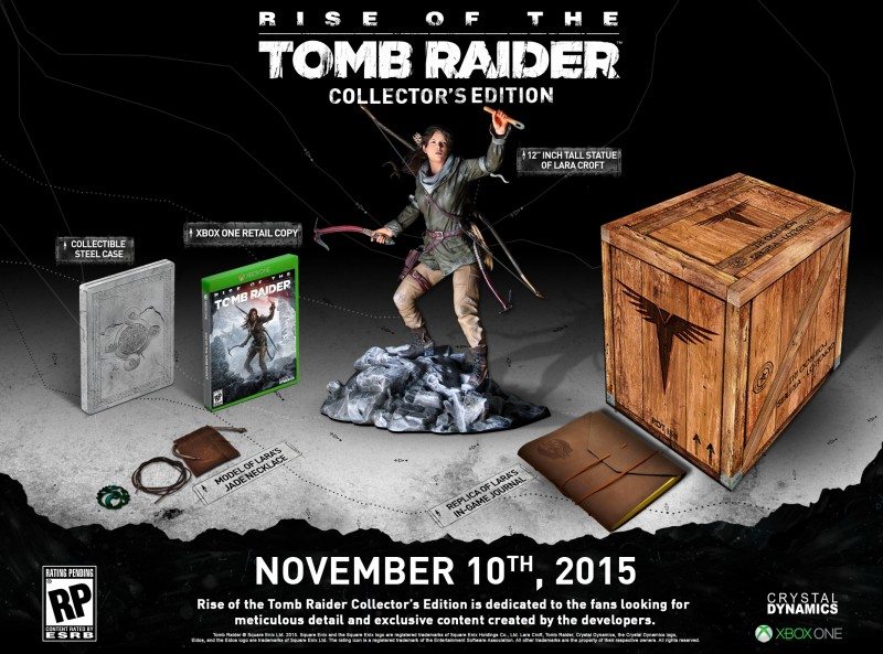 Square Enix Announces Exclusive Rise of the Tomb Raider Collector's Edition for Xbox One