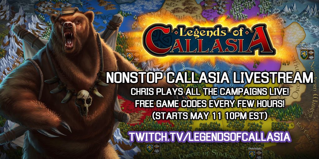 Nonstop CALLASIA Livestream and Giveaway Starts at 10PM EST May 11