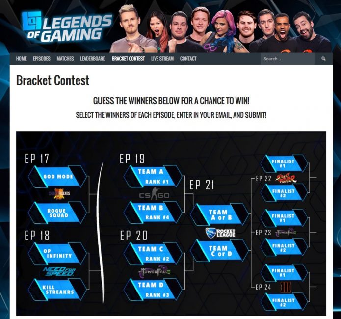 Legends of Gaming Launches Fantasy League