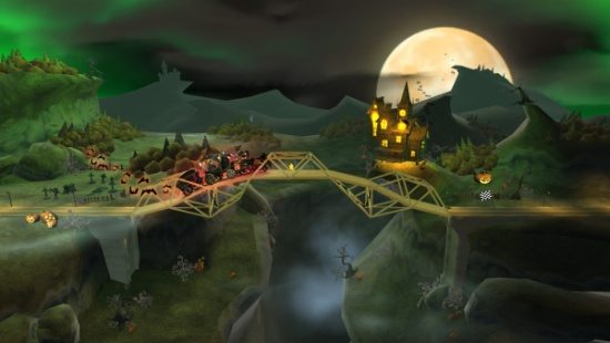Bridge Constructor Halloween Update Features 5 New Spooky Levels and Coach of the Dead
