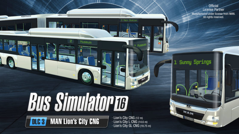 Bus Simulator 16 MAN Lion's City CNG DLC and Gold Edition Ready for Departure