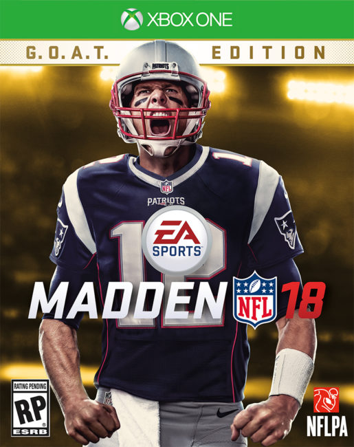 EA SPORTS Madden NFL 18 Cover Athlete is Tom Brady