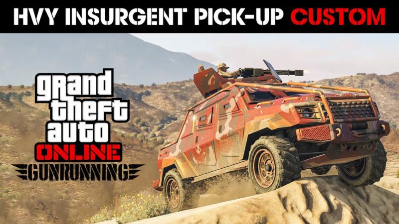 <p style="text-align: center;"></p> <strong><a href="http://www.rockstargames.com/" target="_blank" rel="noopener noreferrer">Rockstar Games</a></strong> is happy to announce another big week for Gunrunning and beyond in <em><strong>GTA Online</strong></em>, with many new additions including the <i>Insurgent Pick-Up Custom</i>; an armored, weaponized war machine variant of the HVY Insurgent Pick-Up, now available via upgrade in the Mobile Operation Center's Weapon &amp; Vehicle Workshop, and exciting new bonuses including double GTA$ &amp; RP rewards with the launch of any Mobile Operation Mission, and double GTA$ &amp; RP payouts in both the latest Adversary Mode, <i>Power Mad</i> and fan-favorite mode, <i>Deadline.</i>  &nbsp;  &nbsp;  &nbsp;  Related: <a href="https://www.gamingcypher.com/gta-online-power-mad-adversary-mode-pegassi-torero-gunrunning-bonuses-weapons-discounts/" target="_blank" rel="noopener"><strong>GTA Online: Power Mad Adversary Mode, The Pegassi Torero, Gunrunning Bonuses, Weapons Discounts &amp; More</strong></a>