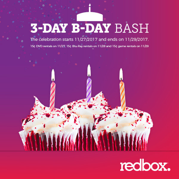 Redbox Celebrates 15 Years of Affordable Entertainment with 15 Cent Movie and Game Rental Nights