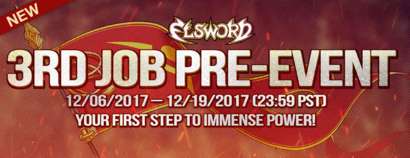 Elsword's 3rd Job Pre-Event Has Begun