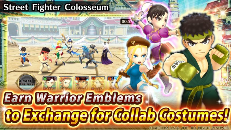 Valkyrie Connect Fantasy RPG Collabs with Street Fighter Series