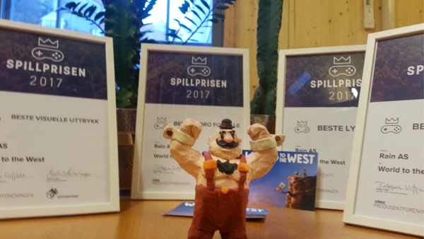 World to the West Wins 4 out of 5 Spillprisen Awards