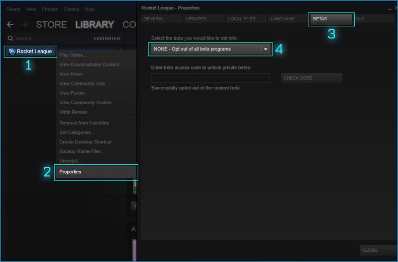 ROCKET LEAGUE Tournaments Beta Heading to Steam Next Week