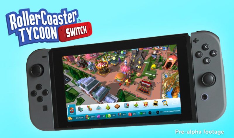 RollerCoaster Tycoon on Nintendo Switch Reveals Features