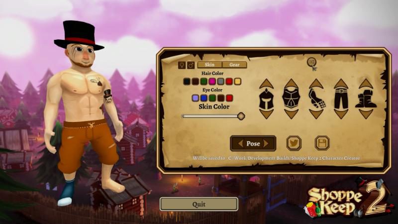 Shoppe Keep 2 Character Creator Preview Now Available on Steam