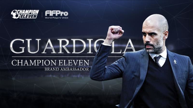 CHAMPION ELEVEN Signs on Pep Guardiola as Global Promotional Ambassador