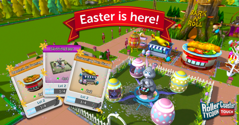 Atari Releases Brand New Egg-cellent Easter Update for RollerCoaster Tycoon Touch