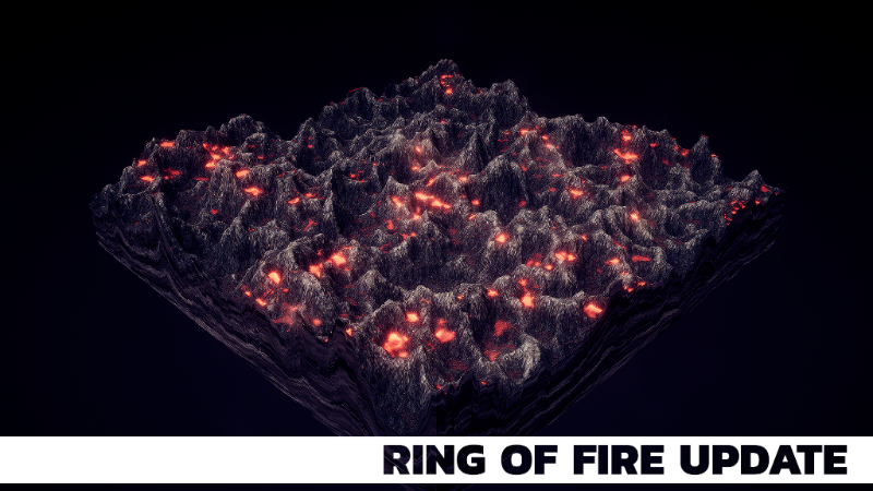 DESCENDERS Ring of Fire Update will Sizzle with the Volcano Biome