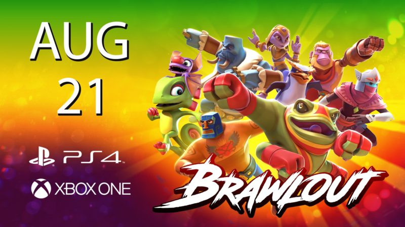 BRAWLOUT Competitive Animated Platform Fighter Launching on Xbox One, PS4, and PC Aug. 21