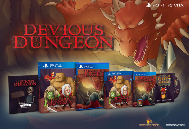 DEVIOUS DUNGEON Limited Physical Release of PS4 & Vita Announced for Aug. 9