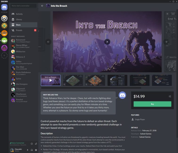 DISCORD Game Store Beta Announced