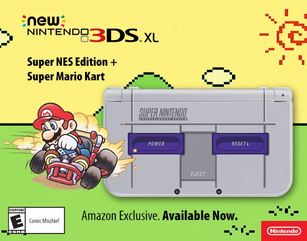 New Nintendo 3DX XL Super Nintendo Exclusively at Amazon