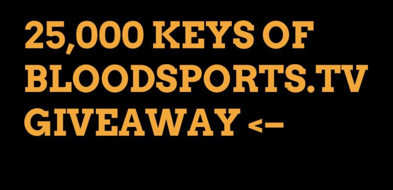 To Celebrate Upcoming Launch of IMMORTAL: UNCHAINED, TOADMAN INTERACTIVE is Giving Away 25,000 Copies of BLOODSPORTS.TV