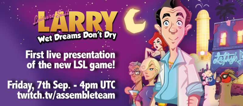 Leisure Suit Larry – Wet Dreams Don’t Dry Releases First Gameplay Video, Live Stream Announced