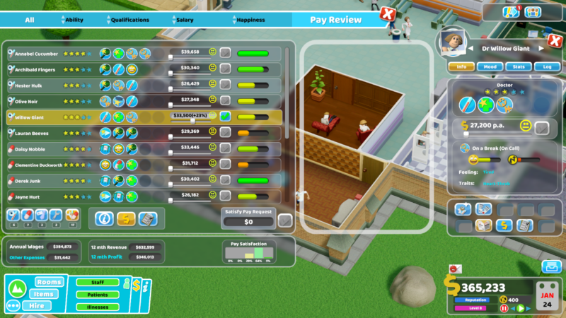 TWO POINT HOSPITAL Review on Steam