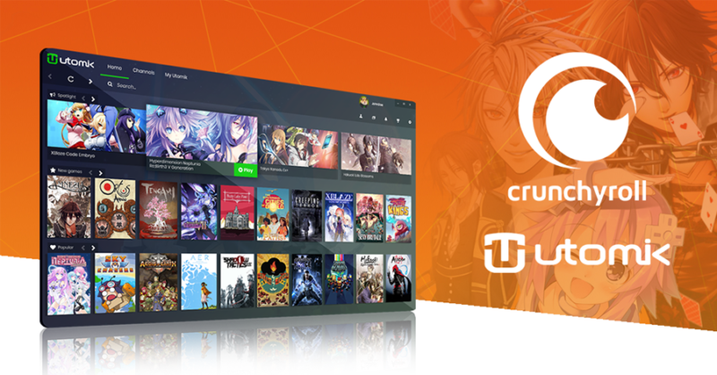 UTOMIK Game Subscription and Crunchyroll Announce New Partnership