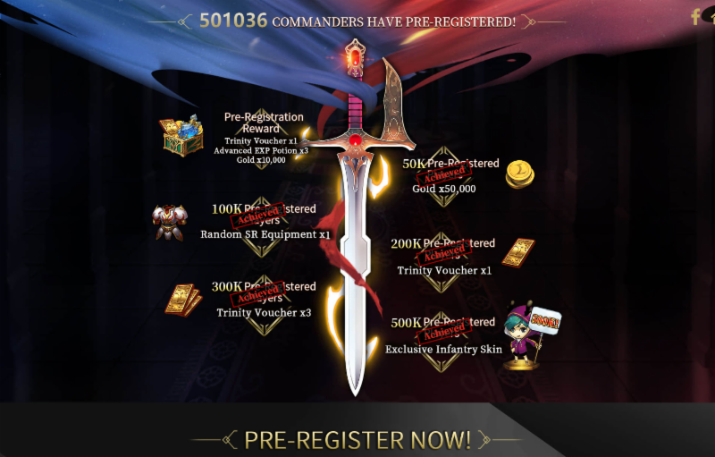 LANGRISSER Mobile Pre-Registrations Surpass Half Million Mark