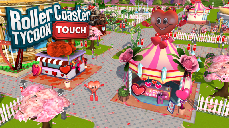 RollerCoaster Tycoon Touch Valentine's Day Update Released by Atari
