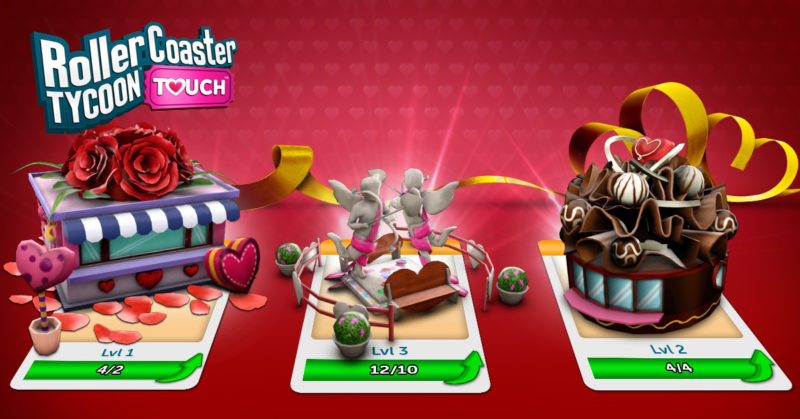 RollerCoaster Tycoon Touch Valentine's Day Update Released by Atari