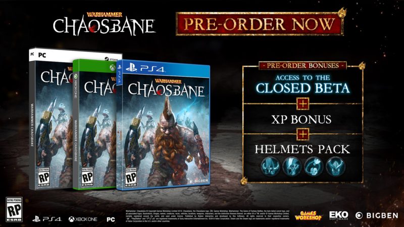 WARHAMMER: CHAOSBANE Release Date, Beta, and Pre-Orders Announced