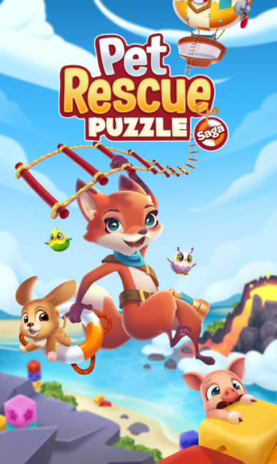 Save the Pets and Play the All-New PET RESCUE PUZZLE SAGA Today