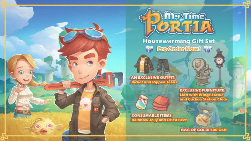 MY TIME AT PORTIA New Pre-Order Trailer Features the Housewarming Gift Set DLC