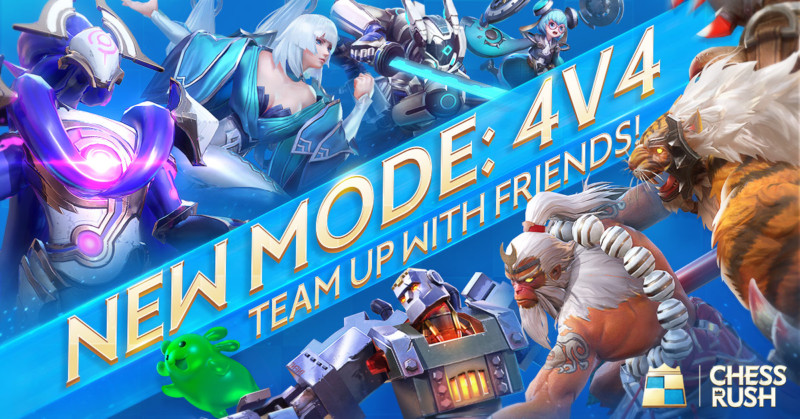 4v4 Mode Now Available in CHESS RUSH