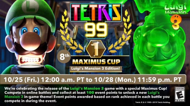 Luigi and Gooigi Add Some Spooky Fun to Tetris 99