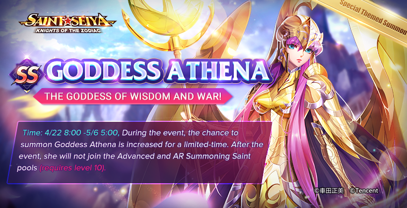 SAINT SEIYA AWAKENING: Knights of the Zodiac Welcomes the Goddess Athena
