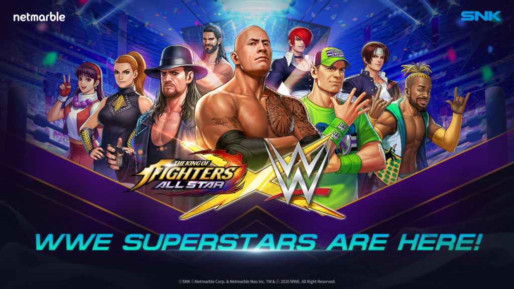 WWE SUPERSTARS to be Featured in THE KING OF FIGHTERS ALLSTAR in All New Crossover