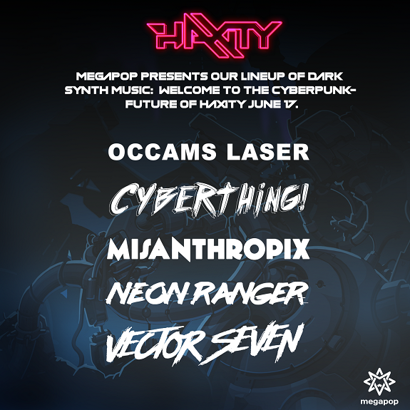 HAXITY PvP Deck Builder Announces Dark Synth Cyberpunk Lineup