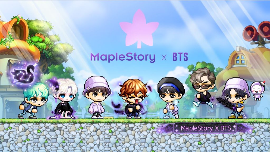 BTS MapleStory Designed Items Revealed Fully Today