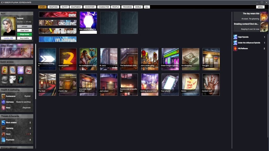 cyberpunkdreams Text-based RPG Heading to Steam this Summer
