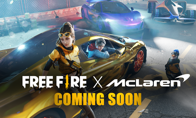 FREE FIRE and McLaren Racing in-Game Collaboration Features the McLaren P1 and MCLFF