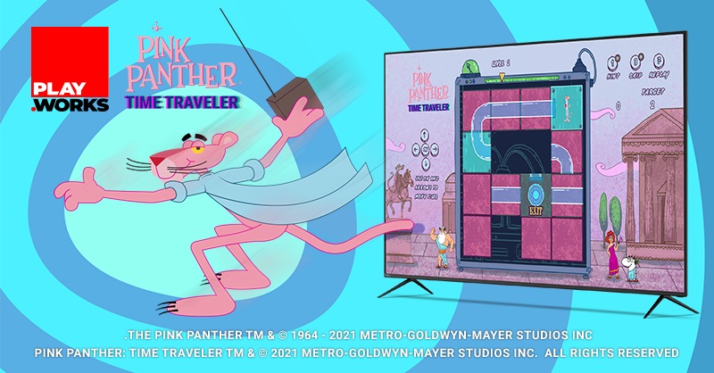 PINK PANTHER TIME TRAVELER Game Debuts in Select Territories thru Connected Television Devices