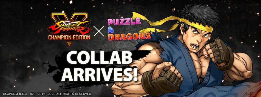 Puzzle & Dragons Welcomes Back Street Fighter V