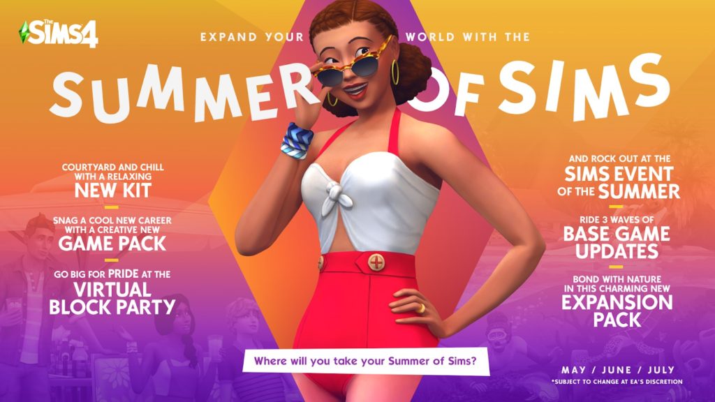 Summer of Sims Roadmap Revealed for The Sims 4