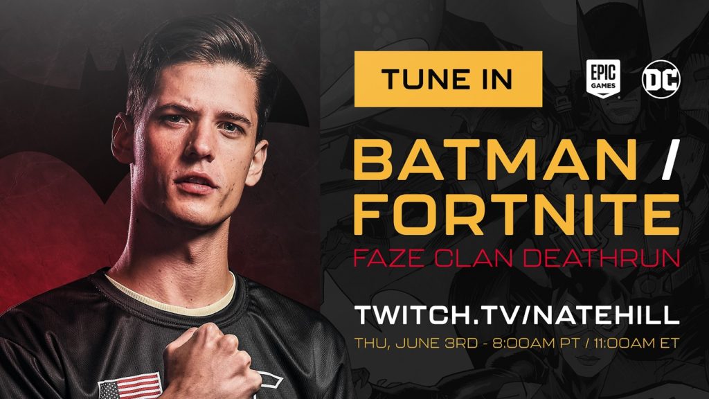 DC and FaZe Clan Team Up for a Special Batman/Fortnite Event